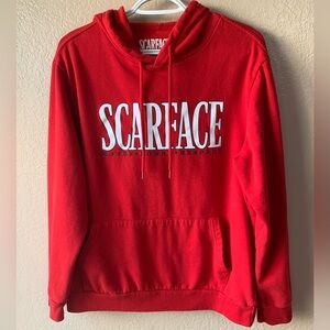 Universal Studios Ted White Scarface Money Power Respect Pullon Hoodie Size L
